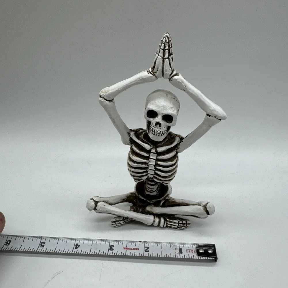 Skeleton Yoga Meditation Pose Decorative